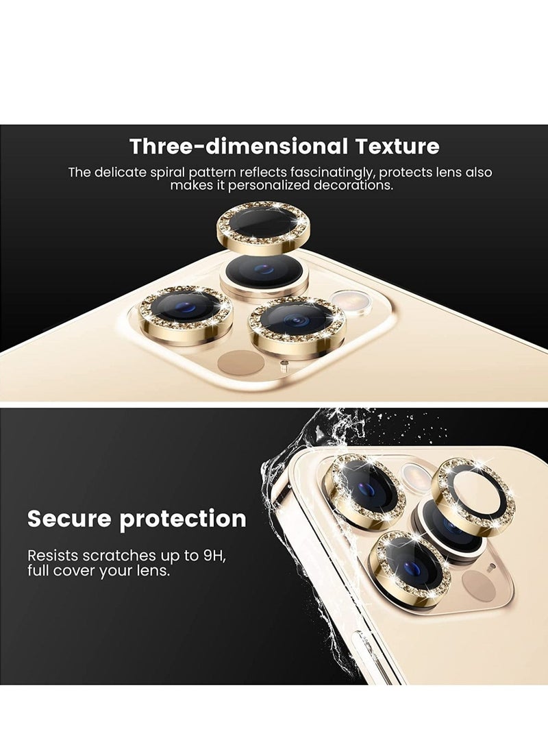 iPhone 14 Pro - iPhone 14 Pro Max Camera Lens Protector, 9H Tempered Glass Camera Cover Screen Protector Metal Individual Ring for iPhone 14 Pro 6.1 inch /14 ProMax 6.7 inch 2022