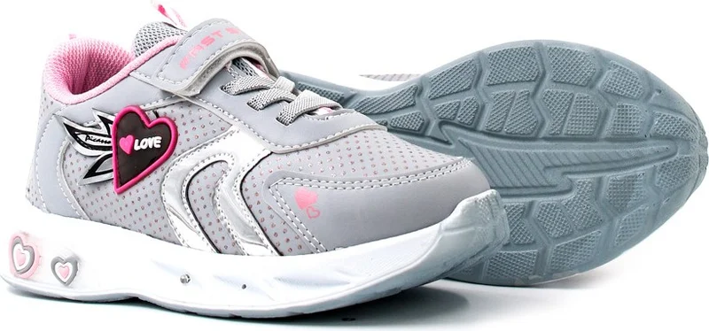 فاست ستيب Unisex Kids Casual Light Comfort Flexible Velcro Sneaker Sports Shoes 461xca204