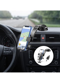 HM2A Car Phone Holder Stand for Dashboard Windshield Air Vent Car Mount for iPhone 14 Pro Max Plus Samsung most Phones  - Image 1