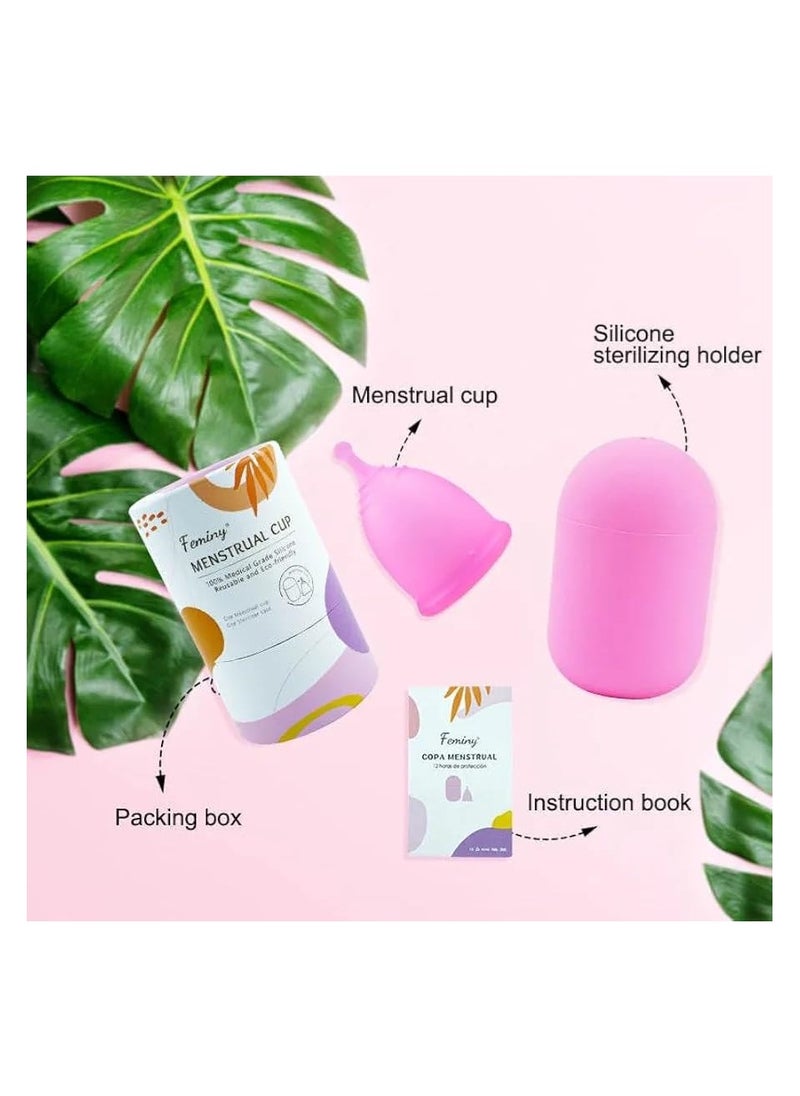 Feminy - Feminy Menstrual Cup With Silicone Sterilizer Cup Or Cup Holder - Image 1
