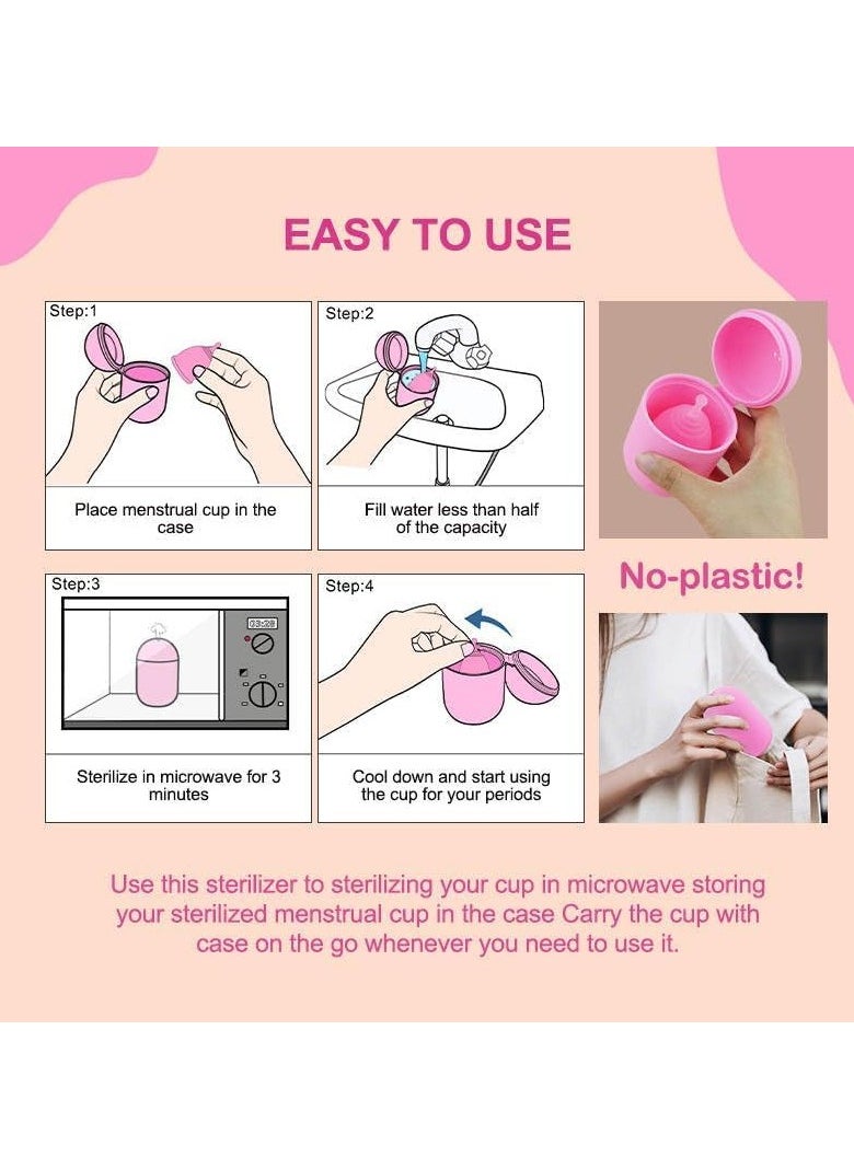 Feminy - Feminy Menstrual Cup With Silicone Sterilizer Cup Or Cup Holder - Image 1