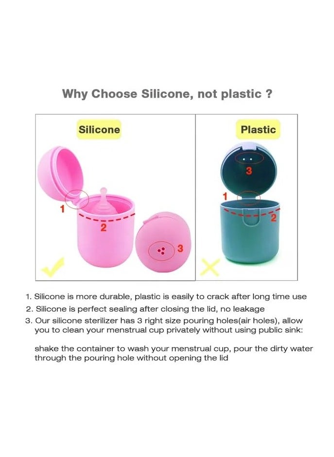 Feminy - Feminy Menstrual Cup With Silicone Sterilizer Cup Or Cup Holder - Image 1