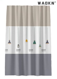 Bathroom Shower Curtain Premium PEVA, Waterproof Plastic Shower Curtain for Bathroom Clearance, Non toxic and Mildew resistant Shower Curtain, 180×200cm , Soft Drape Washable Shower Curtain