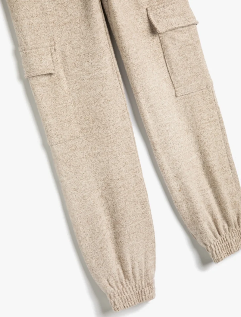 KOTON Basic Jogger Sweatpants with Pocket Detail and Elastic Waist