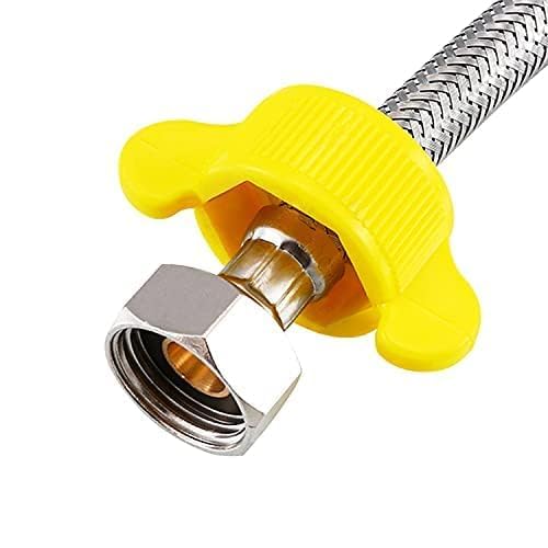 Cloudtail Cloudtail Connection PipeReplacement TubeHoseFlexibleLight Weight With BoltIdeal For KitchenBathroomHealth FaucetGeyserRo PourifierMaterial Stainless SteelColorSilverSize 24Set Of 2  - Image 4