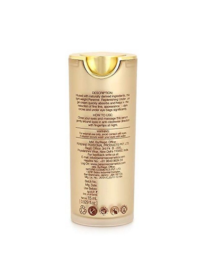 PERENNE Replenishing Under Eye Repair Gel Cream With Hyaluronic Acid For Digital Ageing Reduce Puffiness Fine Lines And Dark Circles|For Men And Women| All Skin Types(15Ml) - Image 3