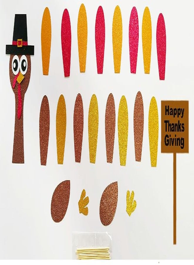 DiDida Thanksgiving Turkey Cake Topper - Happy Thanksgiving for Parties - Image 2
