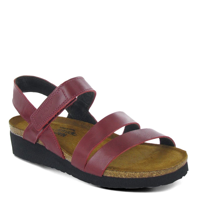NAOT Kayla Women's Sandals – 3-Strap Support with Backstrap, Cork-Latex Footbed, Arch Support – Comfortable for All-Day Walking Rumba Leather 9-9.5 N-M US - Image 3