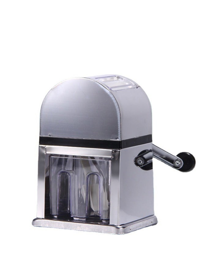 Generic Stainless Steel Home Hand Crank Ice Crusher Penguin Hand Shaved Ice Machine Mini Small Smoothie Machine  - Image 1