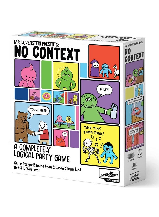 Skybound Games | Mr. Lovenstein Presents: No Context | A Completely Logical Webcomic Party Game, Ages 13+, 2-6 Players - Image 1