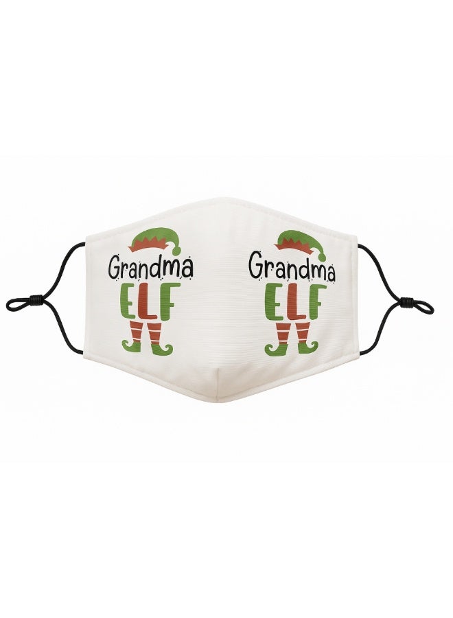 برينت شوب فور مي قناع حماية الوجه الجديد للبالغين في عيد الميلاد، قابل للغسل وقابل للتعديل للرجال والنساء والشباب - Image 1