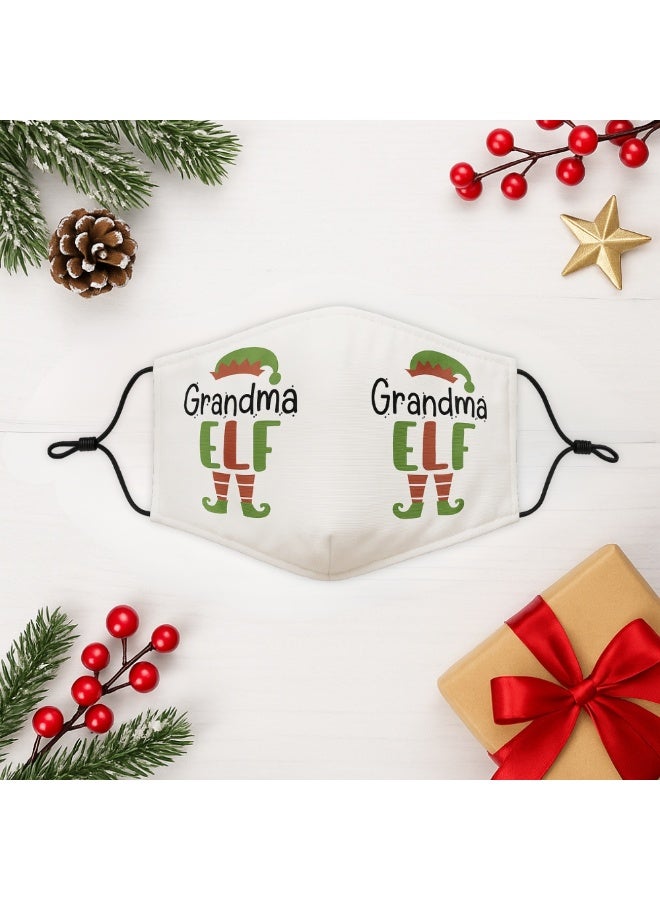 برينت شوب فور مي قناع حماية الوجه الجديد للبالغين في عيد الميلاد، قابل للغسل وقابل للتعديل للرجال والنساء والشباب - Image 5