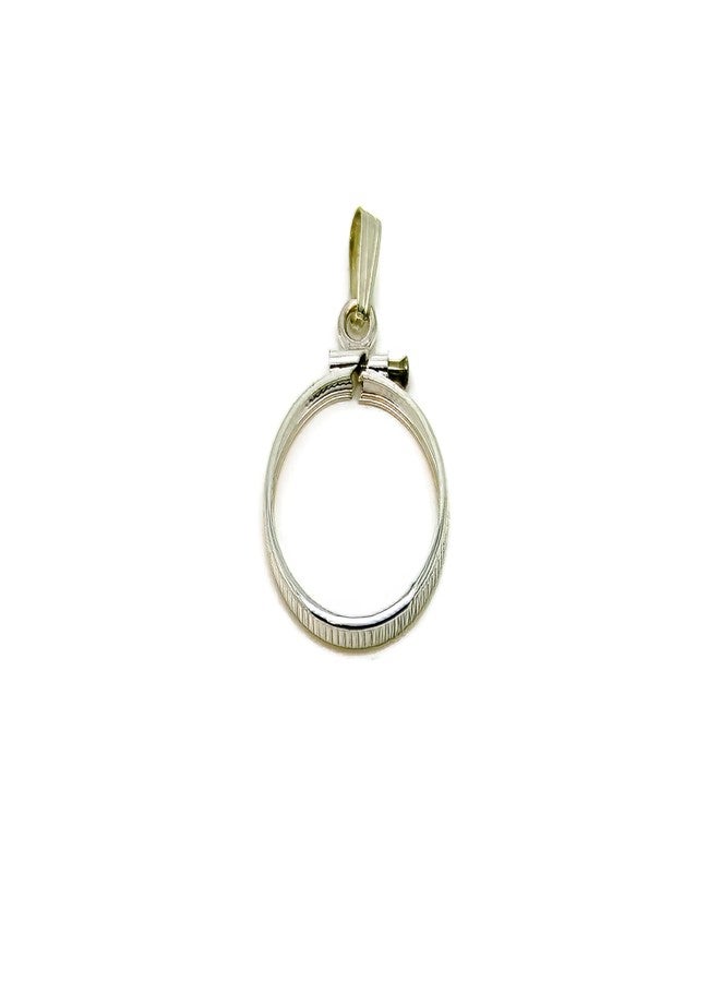 Bedrock Jewelry Sterling Silver Penny Coin Bezel, 19 x 1.5 mm, Pendant Bezel, Charm Pendant, /coin is not includet/, Made in the USA - Image 2