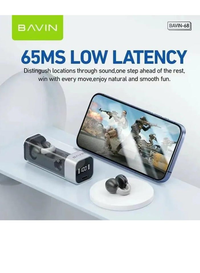 Bavin BA68 TWS Bluetooth 5.3V Earcuffs Bone Conduction Headset Bluetooth Earbuds - Image 5