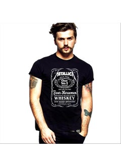 Rock&Roll Metallica Jack Logo Black Short Sleeve T-Shirt  - Image 5