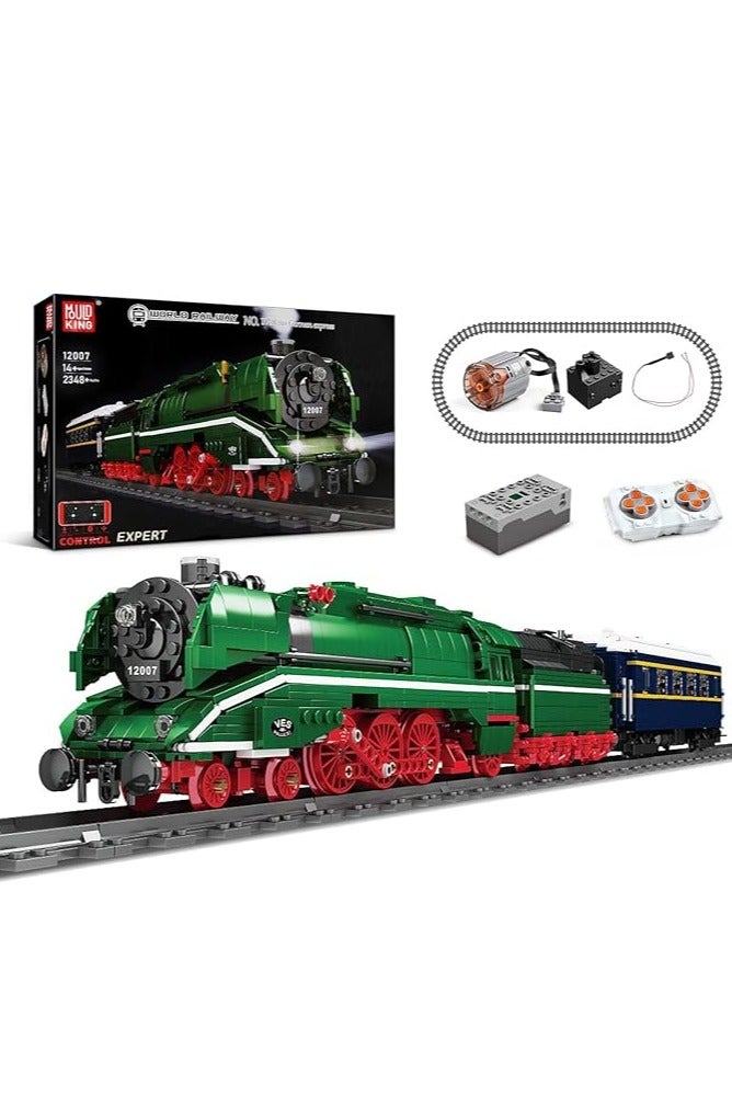 مولد كينج 12007 Technology Remote City BR18 201 نموذج بناء قطار سريع ألماني، قطار مدينة مع جهاز تحكم عن بعد وقضبان للأولاد/الفتيات المراهقين - Image 1