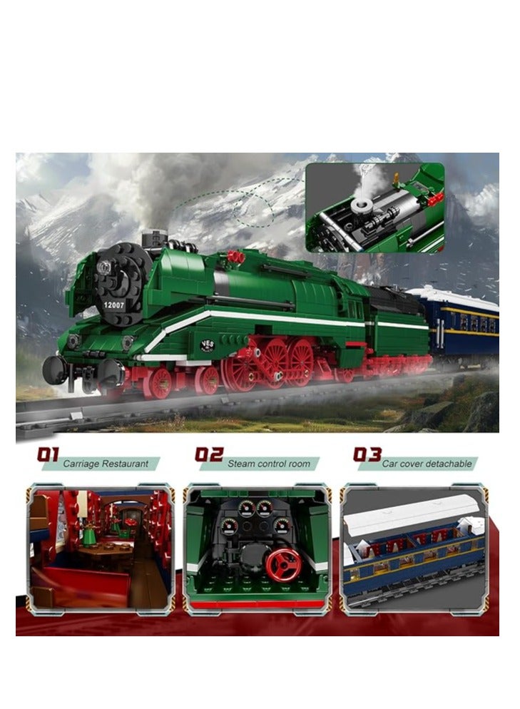 مولد كينج 12007 Technology Remote City BR18 201 نموذج بناء قطار سريع ألماني، قطار مدينة مع جهاز تحكم عن بعد وقضبان للأولاد/الفتيات المراهقين - Image 5