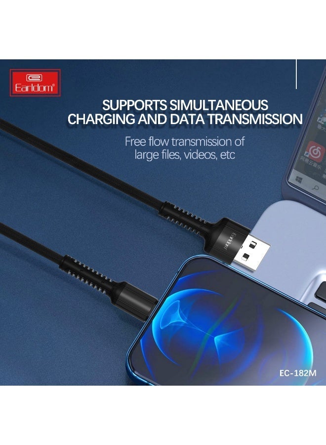 Earldom Fast Charging Cable EC-182 – Micro-USB   1 m  3 A Output - Image 2