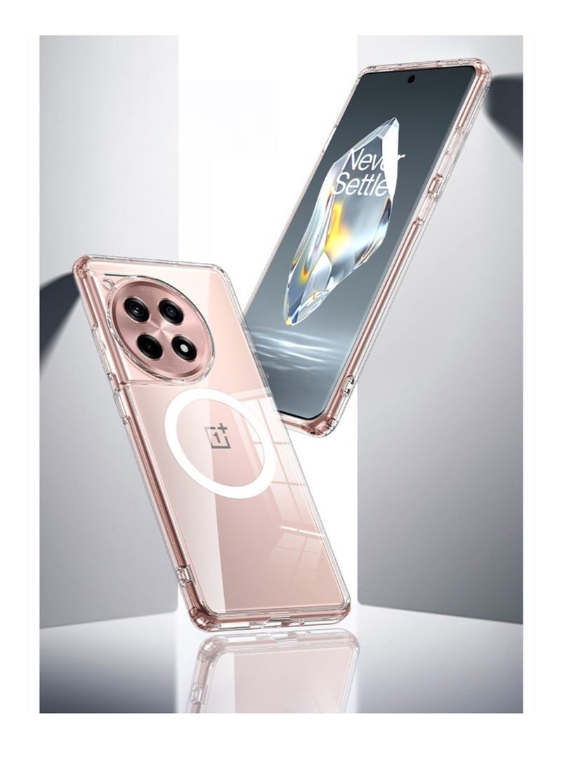 اووكاي غطاء حماية لهاتف OnePlus 13R مزود بمغناطيس، متوافق مع MagSafe، غطاء حماية شفاف رفيع ومضاد للخدش لهاتف OnePlus 13R (شفاف للغاية). - Image 2