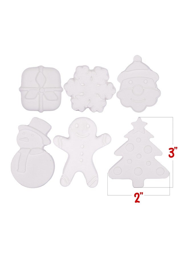 ArtCreativity مجموعة طلاء السيراميك لعيد الميلاد من آرت كرييتيفيتي للأطفال - 6 تماثيل سيراميك، 2 مجموعة طلاء، و2 فرشاة - حرف طلاء عيد الميلاد DIY للأطفال من 3 إلى 8 سنوات - مجموعة نشاط الطلاء للأطفال - Image 4