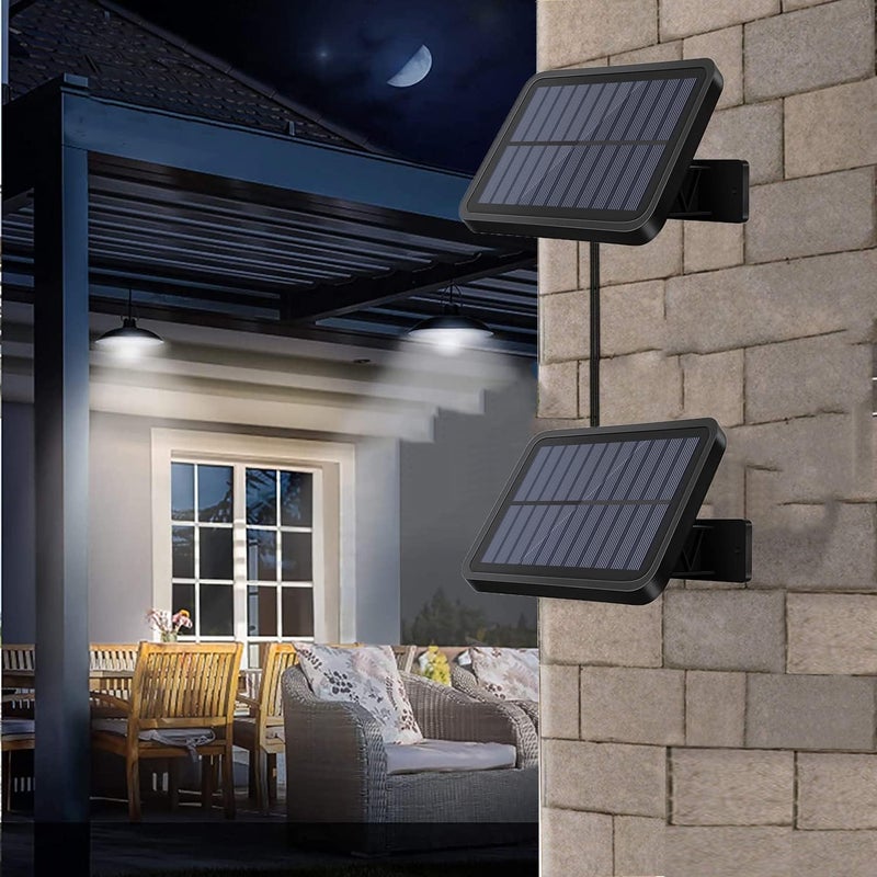 ABZXT Solar Pendant Lights Upgraded Bulb Lights IP65 Waterproof Dusk to Dawn Auto Lamp with Remote Controller for Outdoor Shed Barn Chicken Coop Bullpen Pig Pen Stables Tents etc(Single Lamp) - Image 4