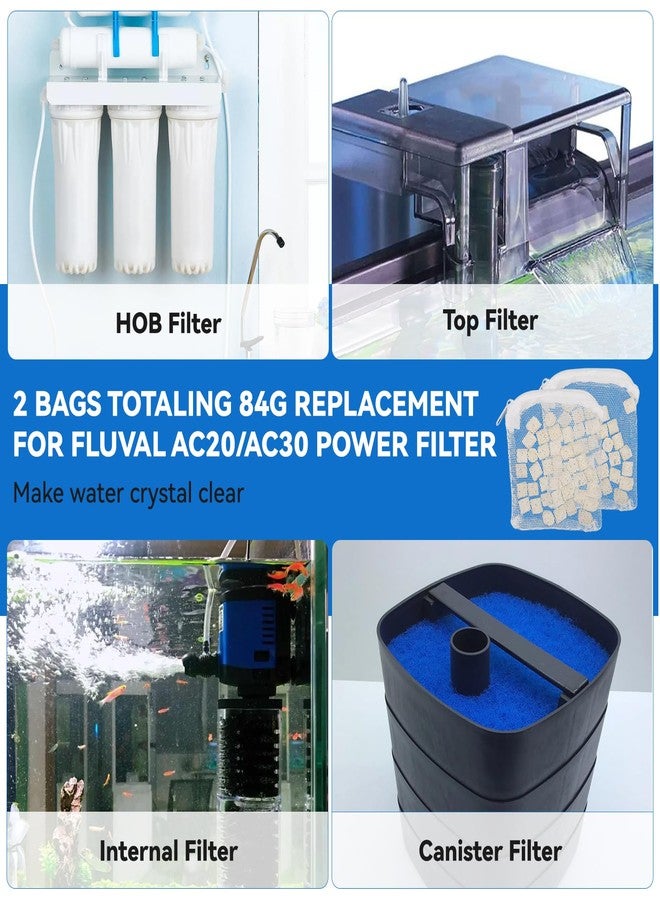 عبوتان من وسائط ترشيح Bio-max، وزن كل منهما 84 غرامًا، وحلقات Bio-max بديلة لفلتر Fluval AC20 AC30 Power، وزن كل حلقة 42 غرامًا، Bio-max لفلتر أحواض السمك، للاستخدام في أحواض المياه العذبة والمالحة. - Image 4
