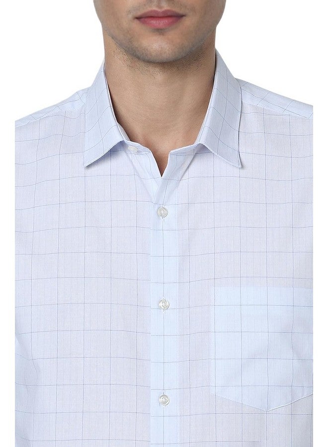 Peter England Peter England Men's Classic Wonder Fabric Checkered