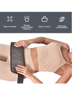 Generic Hip Thrust Belt, Hip Belt Pads for Glute Workout,  Dumbbell Gravity Workout, with Dumbbells Kettlebells for Lunges Reverse Squat（Black）  - Image 2