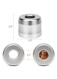 Linkidea Linkidea 2 Pack Safety Razor Stand, Opening Dia 0.7" (18.5mm) Men's Shaving Stand for Bathroom Countertops, Compatible with Gillette Mach 3 (Silver)  - Image 3