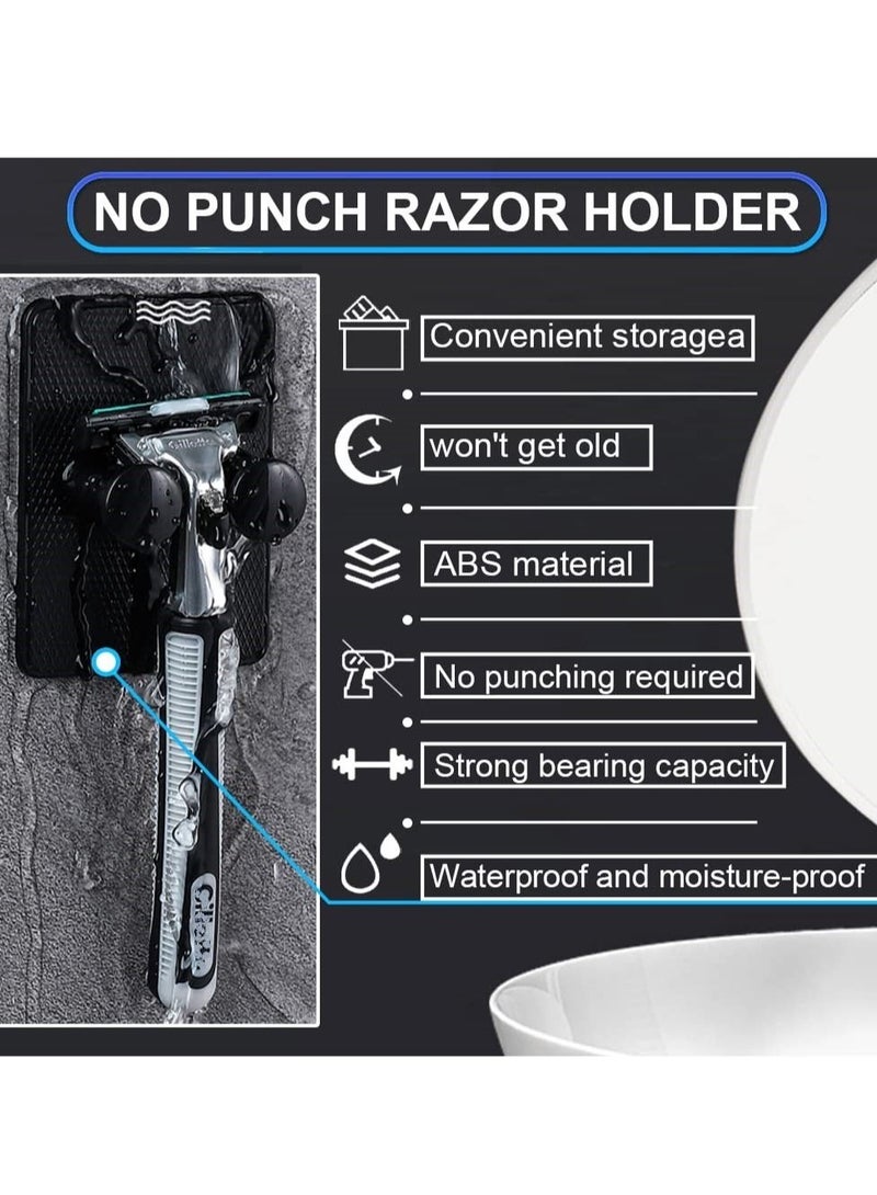 KASTWAVE 8PCS Shaver Holder for Shower Self-Adhesive Adjustable Reusable Bathroom Waterproof Wall Hanging Loofah Waterproof Shower Hook Widely Used In Kitchen Bathrooms - Image 5