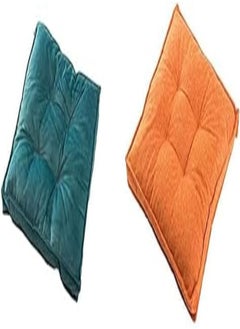 Penguin Penguin Cotton cushion linen - 45 * 45 - turquoise + Penguin Cotton cushion linen - 45 * 45 - orange 