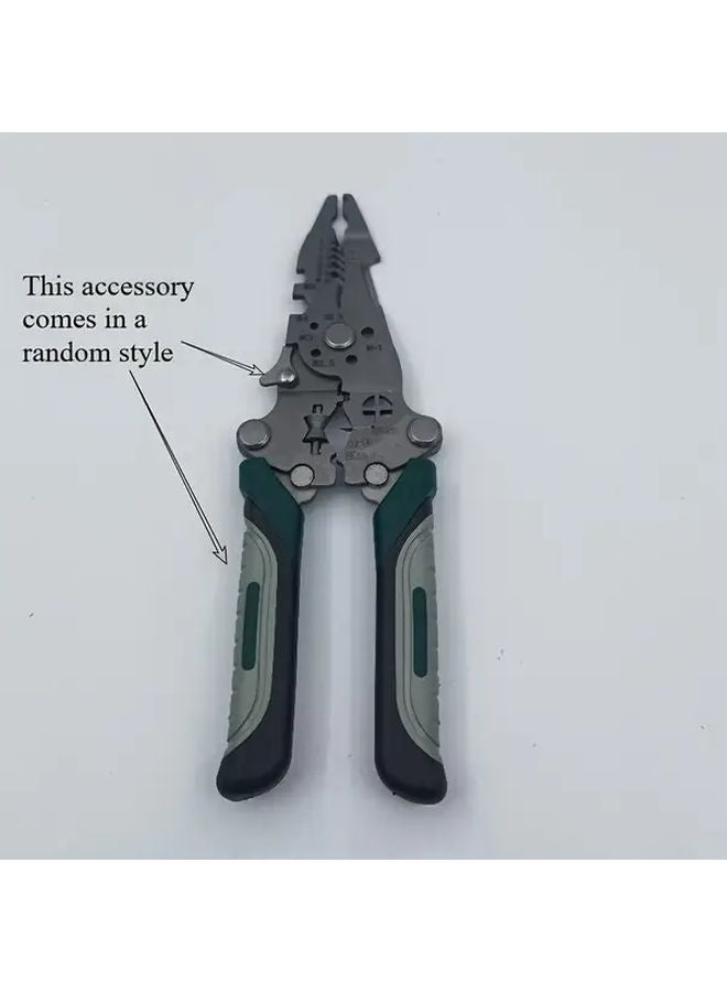 مقبض أخضر 16 في 1 كماشة كهربائية، قاطع وقابلة للعزل الأسلاك، وأداة كبس، بحقيبة محمولة - Image 1