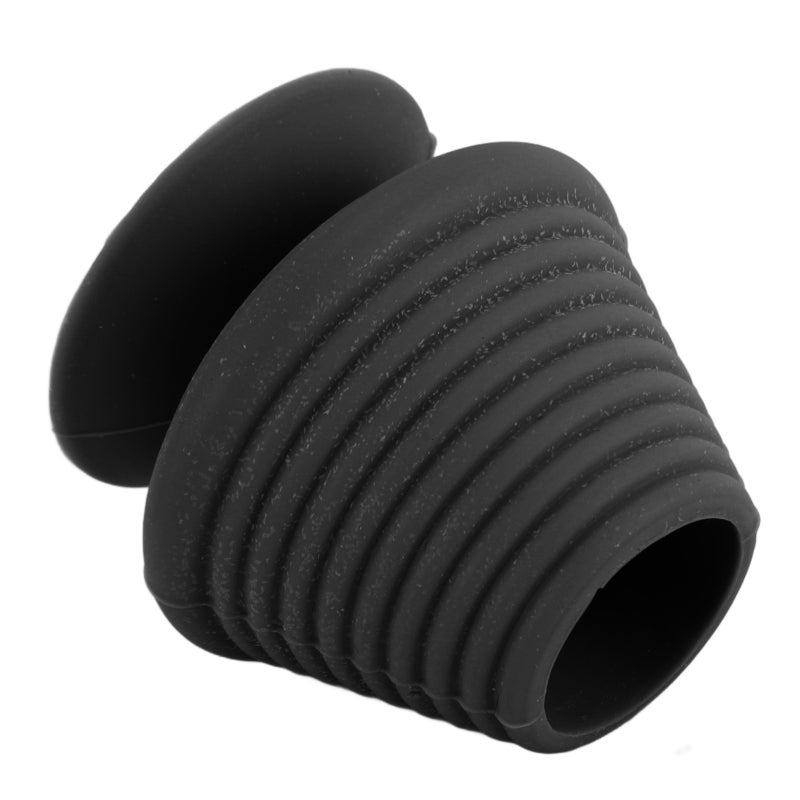 Bathtub Overflow Drain Cover Black Silicone Suction Cup Leak Prevention - Wide Compatibility Tub Stopper for Bathroom Bathtubs - Image 4
