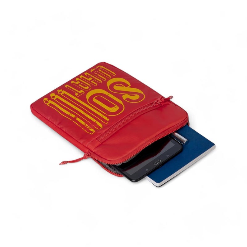 QIPS iPad/Tablet Sleeve Bag Water-Resistant Case Cover Fits Upto 10 inch Tablets Bag for iPad/Samsung/Lenovo/Galaxy Tab/Realme Pad/Honor Pad/Xiaomi Mi pad/Redmi Pad/Oneplus Pad (Red) - Image 4