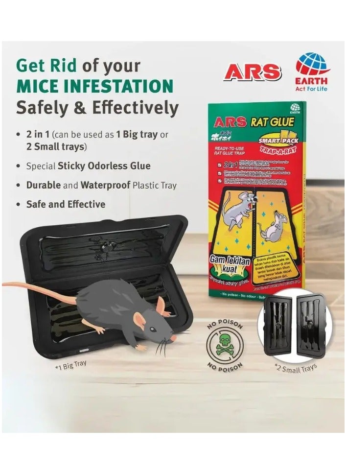 اي ار اس عبوات صمغ لاصق للفئران من قطعتين - Image 2