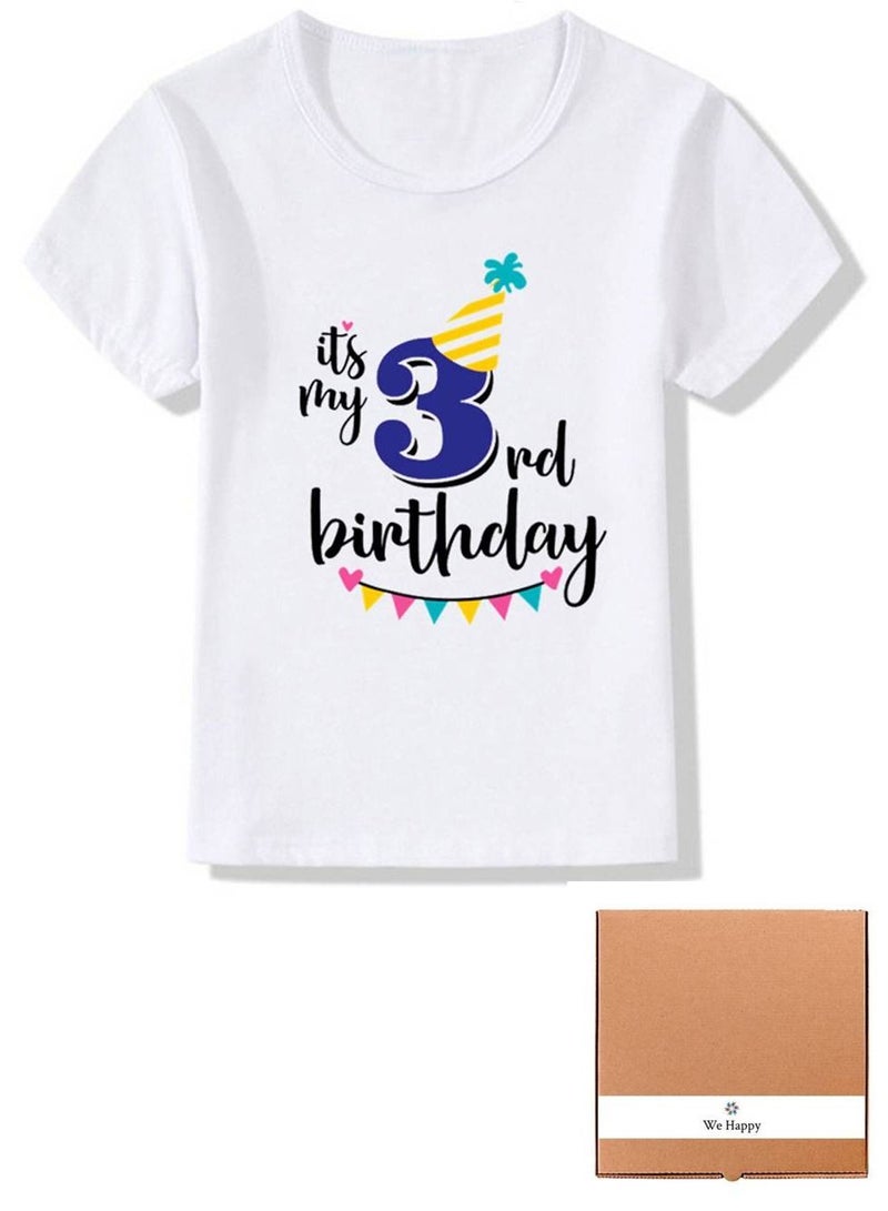 We Happy Its My Birthday Boys and Girls Party Costume T-shirt - Image 1