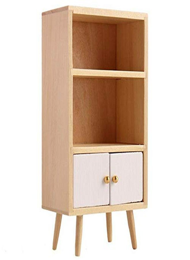 EatingBiting 1:12 Dollhouse Miniature Furniture Wooden Furniture Bookcase Sideboard Cabinet Shelf Bookshelf Storage Bookcase Storage Shelves Organizer Cabinet Storage Shelves Room Mini Furniture - Image 3