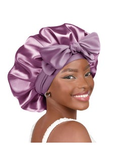High-quality large double-layer ribbon - purple leather