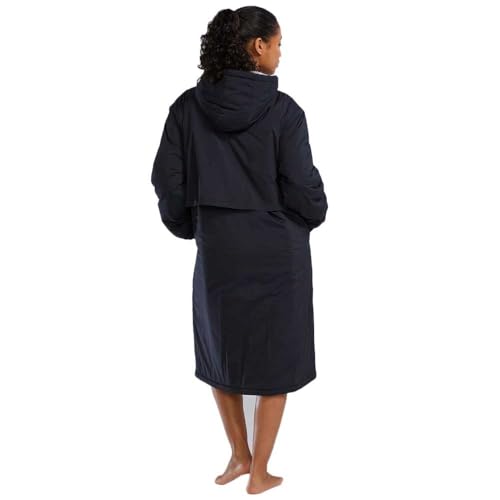 TYR Hydrosphere Tech Youth Swim Parka Highly Wind and WaterResistant Swimming Cover Up for Girls Boys Warm Fleece Lining Multiple Pockets for Training and Competition Large Black - Image 3