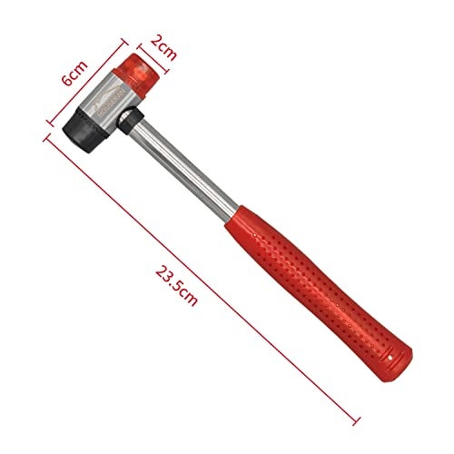 HOUSERAN Rubber Mallet Small Rubber Mallet Small Hammer Nylon Hammer Rubber Mallet Hammer for Vinyl Flooring Tile Crafts Jewelry Making - Image 3