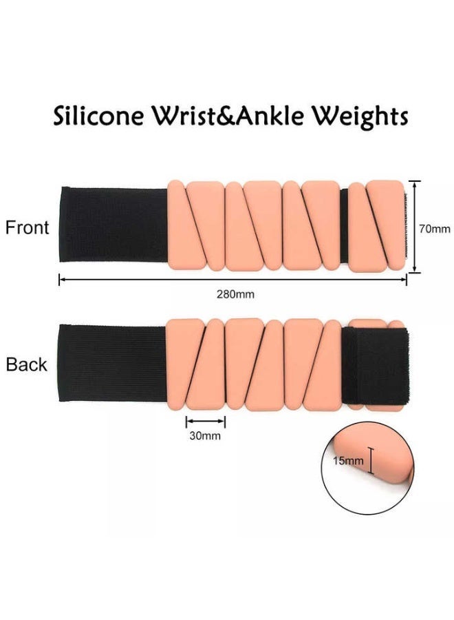 ريحني أوزان الكاحل والمعصم القابلة للتعديل للتدريب المقاوم تقوية وتحمل محسّن - Image 3