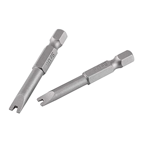 Fongmore 5 Pcs 1/4" Hex Shank Alloy Steel U Shape Magnatic Screwdriver Drill Bits Set Spanner Screwdriver Bits U4 U5 U6 U7 U8 50MM Length - Image 4
