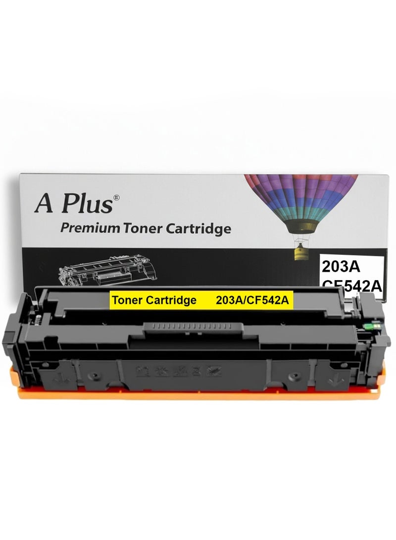 A Plus 203A CF542A Yellow Compatible Toner Cartridges for HP Color LaserJet Pro M254, MFP M280, M281 Series - Image 1