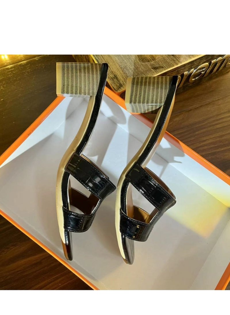 Generic - Women's High-Heeled Sandals And Straight Line Sandals - Image 1