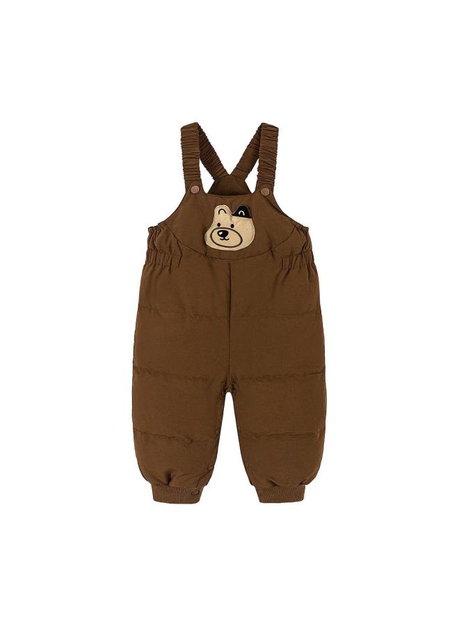 Minibala Water-repellent Down Pants For Boys And Girls, Winter Warmth, Three-protection Long Trousers - Image 2