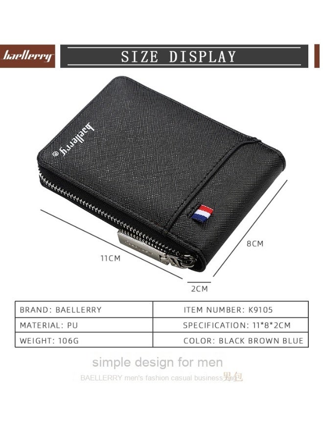 baellerry Men's Wallet Card Bag Creative Multi-card Organ Card Sleeve Credit Card Bag Coin Wallet  - Image 5