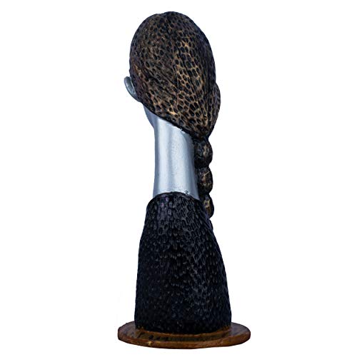 DEQUERA Welcome Lady Figurine Statue Colored Sculpture Figurine Craft Furnishing for Home Décor | Gift | Color :(Silver) - Image 4
