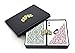 Copag 1546 Design 100 Plastic Playing Cards Bridge Size Narrow GreenBurgundy Standard Index 1 Set - Image 3