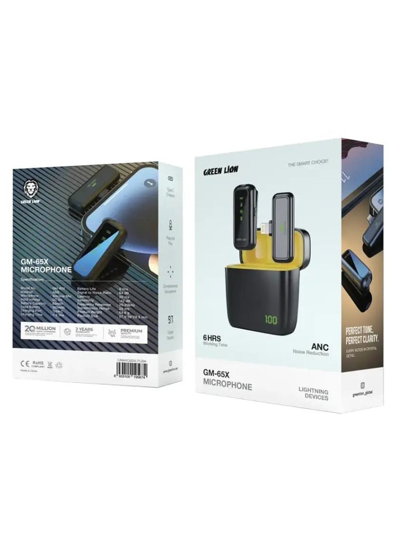GREEN LION GM-65X Microphone for Type-C / Lightning - Black  - Image 2