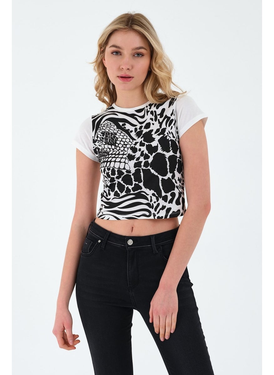 Printed Crop Women's T-Shirt - pzsku/ZD7C0EBBB612EAD2A3789Z/45/_/1726655504/e529b510-32ba-42b1-9eb3-abf34212a536